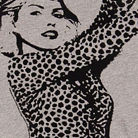 Junk Food Debbie Harry Blondie Leopard Pullover punk rock Official rare L NWT - Picture 4 of 5